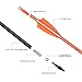 Carbon Arrows 28 Inch Targeting Practice Hunting Arrow Fluorescence Color for Compound Bow and Recurve Bow with 100 Grain Removable Tips (Pack of 12)