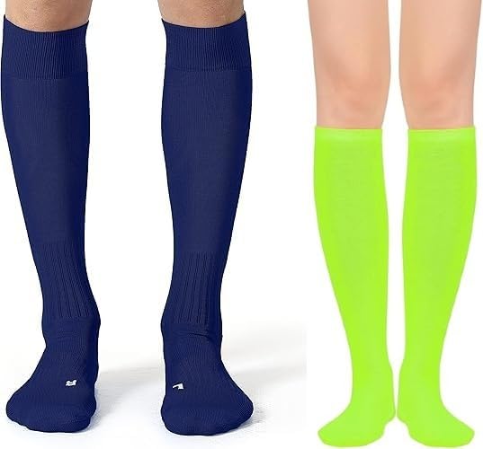 Football Soccer Socks For Men Youth Boys Compression Over Knee High Elasticity Performance Athletic Sports Socks For Training Match Running Gym Pack Of 2-image-19