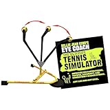Billie Jean King’s Eye Coach Junior Tennis Simulator, Tennis Training Aid, Works in As Little As 100 sq ft, for Players 4’2” and Under, Yellow and Black