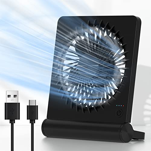 JOSTRY Desk Fan USB Powered with 3 Speeds Adjustable Strong