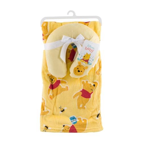 Image of Disney Baby Winnie The Pooh Blanket and Headrest Set