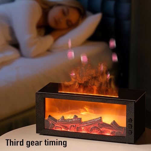 Difusor aromático eléctrico Fireplace Flame con humidificador y control remoto miniatura 4