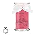 Produktbild JuwelKerze Sooo Berry - Kerze im Glas mit Schmuck - Große rote Duftkerze mit Überraschung als Geschenk für Sie (Silber Ring, Brenndauer : 90-125 Stunden)