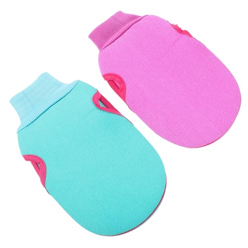 HAMPPLIES 2Piezas Guantes Exfoliantes de Ducha Exfoliantes Adultos Limpieza Profunda y Aclarado de Material Resistente y Práctico Color