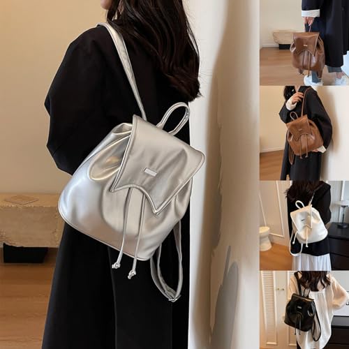 Petit sac à bandoulière en polyuréthane et multi-poches pour femme au quotidien - 6