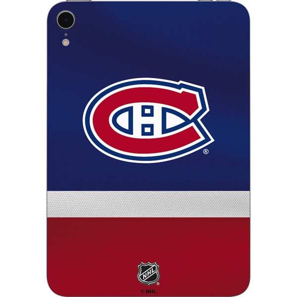 Skinit Decal Tablet Skin Compatible with iPad Mini 7 (2025) - Officially Licensed NHL Montreal Canadiens Jersey Design