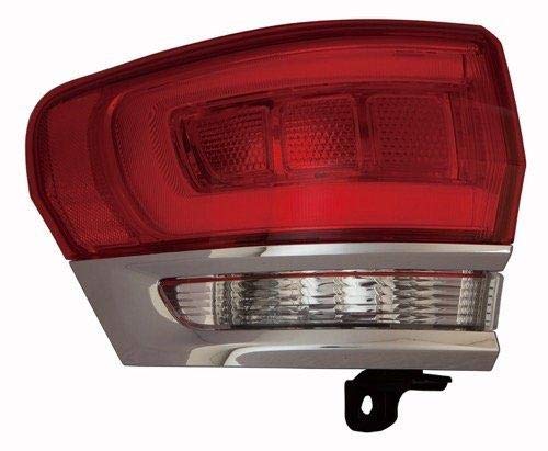 Go-Parts - for 2014 - 2019 Jeep Grand Cherokee Rear Tail Light Lamp Assembly   Lens   Cover - Left (Driver) Side Outer - (Laredo + Limited + Overland + Summit) 68110017AG CH2804106 Replacement 2015