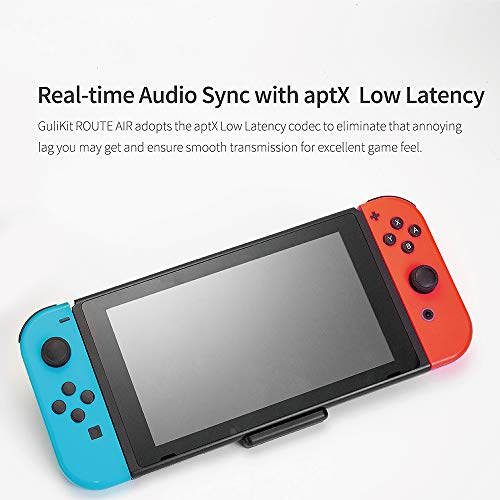 Ajcoflt Adaptador transceptor de baixa latência GuliKit tipo C USB Áudio USB sem fio BT Transceptor