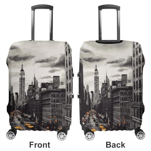 Love from New York Luggage Cover, Washable Elastic Suitcase Cover Protector Fit 18-32 Inch Luggage3