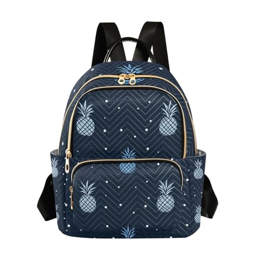 Sac à dos femme motif ananas imperméable contre la pluie et l'humidité