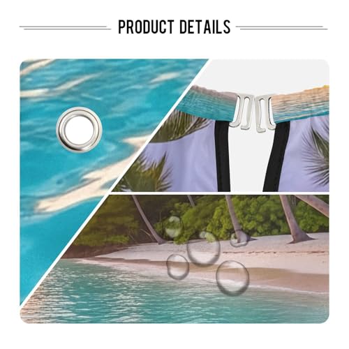 Capa de Barbero Impermeable Kigai Tropical Beach para Hombre miniatura 4