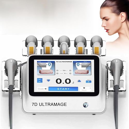 YANDDEA Dispositivo de Belleza 7D HIFU para Lifting y reafirmación, máquina de rejuvenecimiento de la Piel, Moldeador Corporal y pérdida de Peso, para eliminación de Grasa y Lifting Facial