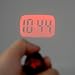 Portable Mini Projection Clock, for LED Wall or Ceiling Projection, Bedrooms, Travel, Camping, with Key Chain