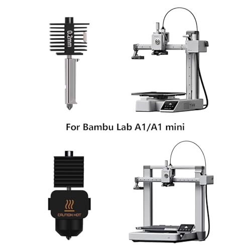 Image of Upgrade Hotend Kit for Bambu Lab A2L /A1 /A1 Mini, Hot End Assembly 0.2 /0.4 /0.6mm Hardened Steel Nozzle & Silicone Sock for Bambu Lab 3D Printer Part