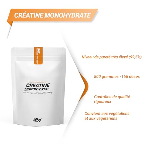 CRÉATINE MONOHYDRATE * Sachets de 500 g * Muscles et Squelettes, Performances sportives (douleurs musculaires, récupération) (500g) – Image 5