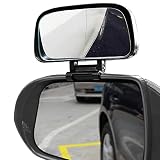 Blind Spot Mirror - Adjustable 360 Degree Rotation Car Auxiliary Convex Wide Angle Mirror Snap Way C