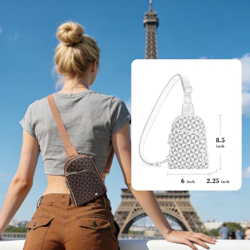 Image of INICAT Small Travel Purse,Anti Theft Crossbody Bag for Women | RFID Blocking, 8 Card Slots,Secure Back Zipper Pocket,Sling Style