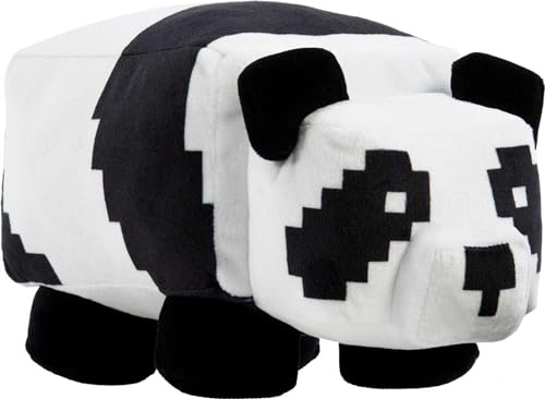 Minecraft Basic Panda Plush Video-Game Character Soft Doll Collectible Toy Gift for Ages 3 Years & Older