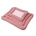 YiZYiF Cooling Pad for Dogs and Cats Reusable Pet Cooling Mat Ice Silk Fabric Keeps Pets Cool for Crate Bedroom Pink Large