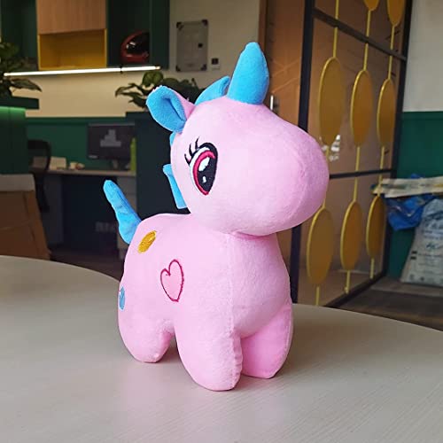 Webby-Standing-Unicorn-Teddy-Bear-Plush-Soft-Toy-Cute-Kids-Birthday-Animal-Baby-BoysGirls-25CM-Pink