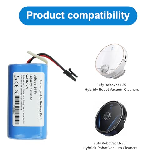 Image of MULS 3350mAh Battery for Eufy RoboVac LR30 L35 LR20 Hybrid+ Vacuum Cleaner