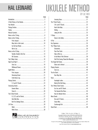 Hal Leonard Ukulele Method Book 1 | Essential Ukulele Book for Beginners with Theory and Practical Exercises - Image 3