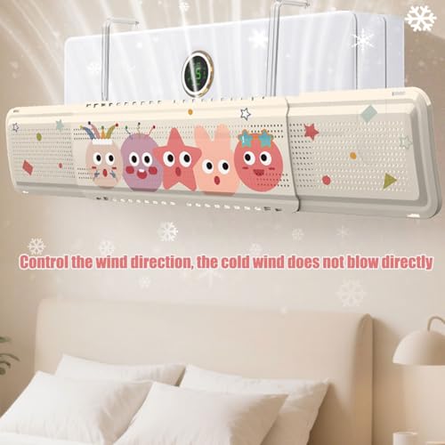 Déflecteur pour climatiseur extensible avec orientation réglable du vent AC de mur - 2