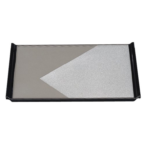 Amazon.co.jp: お盆 宴盆グレー色紙銀雅渕黒2尺1寸 [63.3 x 49 x 2.5cm