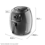 Fritadeira Elétrica sem oleo Electrolux Airfryer 5L 8 receitas pré-sugeridas desligamento automatico cesto removivel 1700W EAF50 grafite 127v por Rita Lobo 15 41lQAV5YdLL