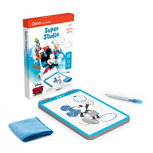 Osmo - Super Studio Disney Mickey Mouse & Friends - Ages 5-11 - Learn to Draw - For iPad or Fire Tablet (Osmo Base Required)