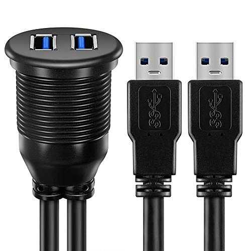 See full amazon price history chart for H-its Kabel :: (2 Ports) Dual USB 3.0 Male TO USB 3.0 Female Extension Cable With Flush Mount Panel for Car Truck Boat Motorcycle Dashboard Panel (3 Feet) 1 Meter H-its Kabel :: (2 Ports) Dual USB 3.0 Male TO USB 3.0 Female Extension Cable With Flush Mount Panel for Car Truck Boat Motorcycle Dashboard Panel (3 Feet) 1 Meter (B09ZBKNCYF) Amazon Price History, Amazon Price Tracker