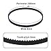The Lord of the Tools 2PCS Rubber Drive Belt Compatible with Makita 9910 9911 Sander Replacement Closed Loop Belt 6mm Width 300mm Circumference 3mm Tooth Pitch Black 300-3M-6