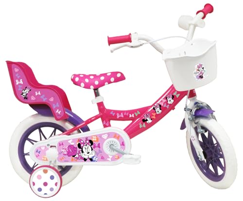 albri Meisjes 12 inch, fiets Disney prinsessen, roze