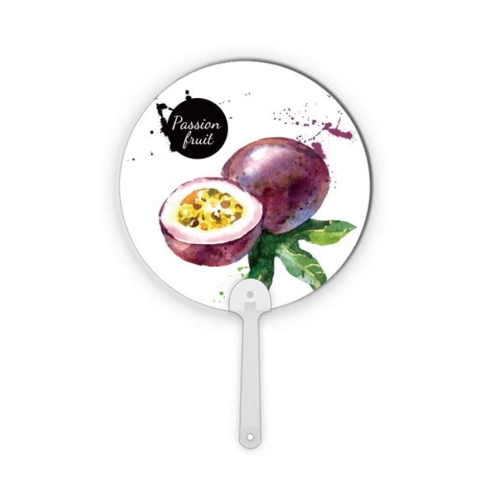 Passion Fruit savoureux sain accessoire plastique rond portable aquarelle