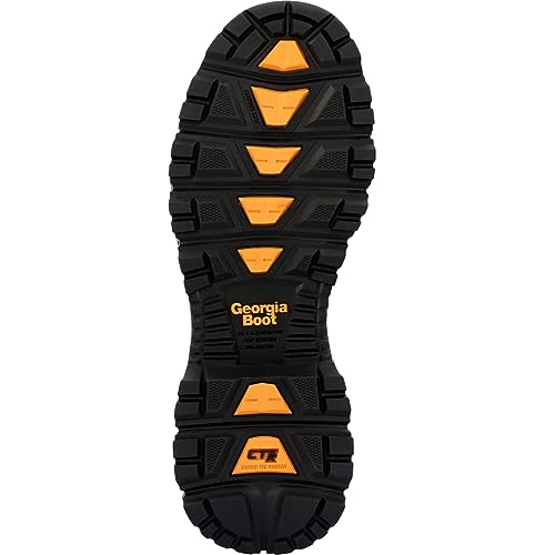 Georgia Boot Mens Comfort Core 6 Inch Waterproof Alloy Toe Work/Duty - Brown