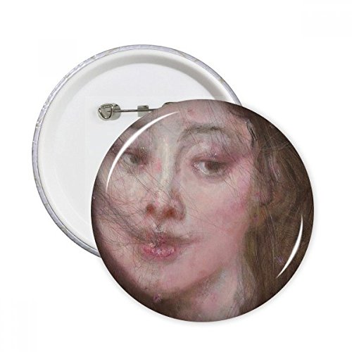 Badge rond Windy Nuit peinture à l'huile xjj en taille s pour vêtements et décoration