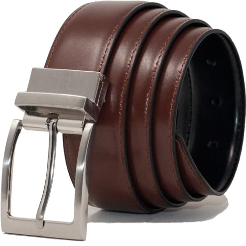 Ashford Ridge Mens 34mm Reversible Black/Brown Trouser Belt3