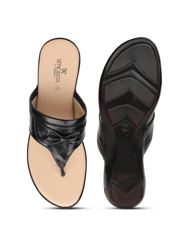 Image of Liberty Senorita AGL-110P Casual Flat Sandal For Women With PVC Sole | Stylish and Comfortable | Durable Summer Footwear for Outdoor Indoor | Lightweight Cushioned Footbed