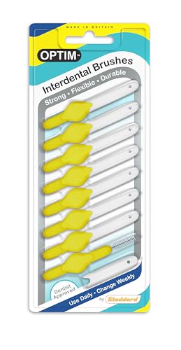 OPTIM INTERDENTAL Brush Blister (8 Brushes) - Yellow (Size 4/0.7 MM)