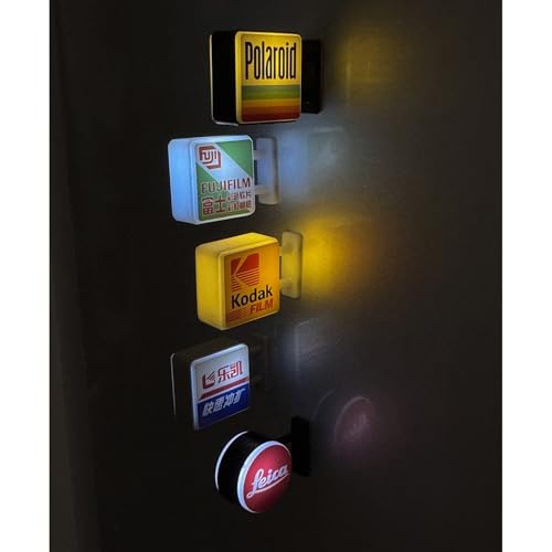 Imanes decorativos retro con luces cálidas y frías miniatura 4