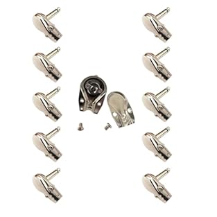 Premium Construction: Nickel plated mono right angle 1/4 inch connector with durable alloy shell Space-Saving Design: Slimline pancake profile fits in tight areas and compact spaces Guitar Pedal Board Application: Designed for guitar pedal board patc...