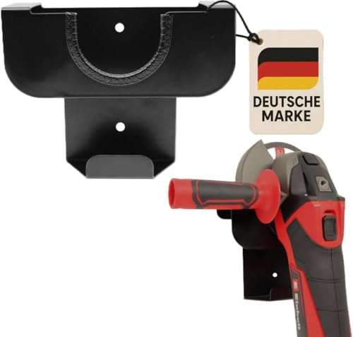 Wandhalterung für Winkelschleifer – Flex Halterung, Universalhalter für Winkelschleifer, Werkzeughalterung für Werkstatt und Garage, stabile Winkelschleifer-Wandhalter