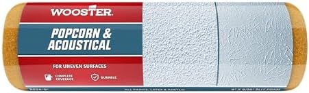 Wooster Brush R234-9 Popcorn Acoustical Roller Cover, 9/16-Inch Nap, 9-Inch