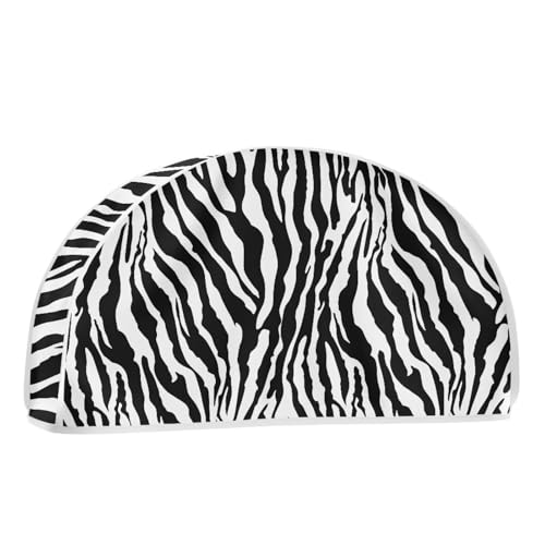 Babrukda Semicircle Clothes Dust Cover for Closet Zebra Stripes Print Garment Rack Cover 12.48 x 24.61 Inch Wardrobe Clothes Protector for Dress, Suit, Hanger Not Included, Farmhouse Decor2