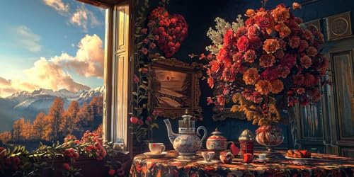 Diamond Painting Adulte Fleurs et Rivière : Créez Votre Déco Murale Zen
