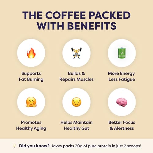 Image of Javvy Protein Iced Coffee - Premium Whey Protein & Iced Coffees, 100% Natural Cold Brew, Zero Artificial Flavors & Sweeteners, 80mg Caffeine, No Added Sugar, 20 Servings, Sugar Cookie, 1 Pack
