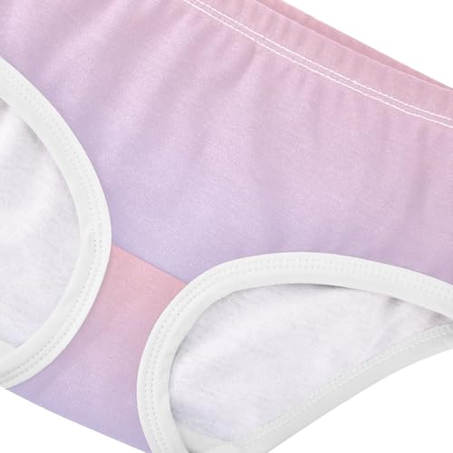 Joisal Blush Pink Lavender Blue Gradient Girls Underwear Toddlers 2t Cotton Girl Panties Cute Fun Print Briefs Kids Undies4