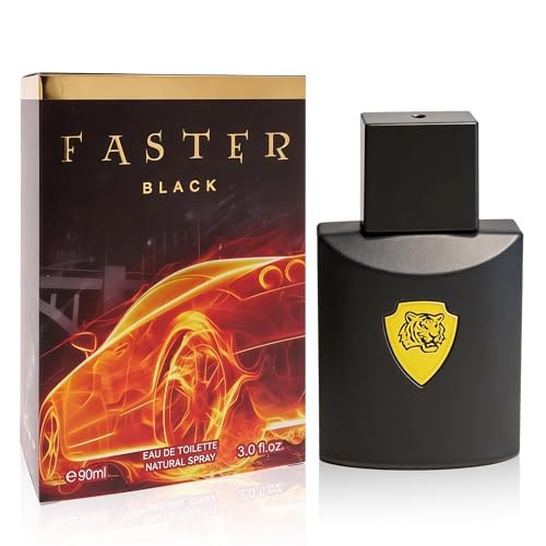 Image of AFLUXE Faster Black Eau de Toilette for Men, Warm Aromatic Fougere Cologne, Long Lasting Comforting Mens Perfume, 3.0 fl oz (90 ml)
