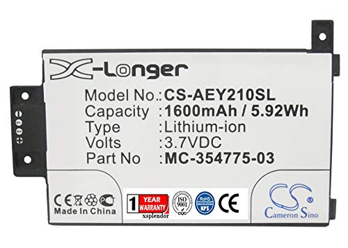 Replacement Battery for A EY21 K Paperwhite 2014 Version K Touch 3G 6