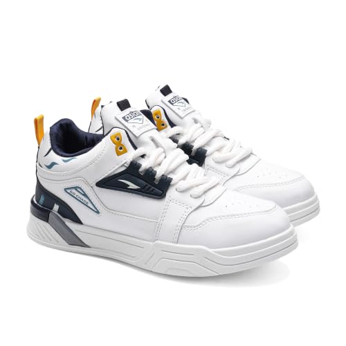 Image of ASIAN Men CHICAGO-11 Stylish Casual Mid Top Sneakers and Trendy Shoes with Laces for Men & Boys | Perfect for Wearing to Outings, and Comfortable All-Day Use, Stylish and Durable